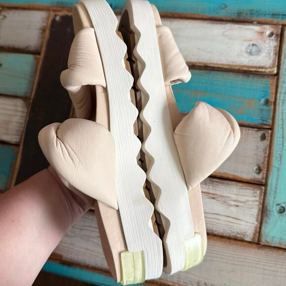 Sorel twist Viibe sandals puffy cushioned platform slip on sandal women's 9 - Picture 8 of 16